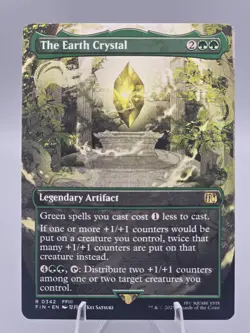 MtG The Earth Crystal 342 (Borderless) Final Fantasy Regular NM - Image 1