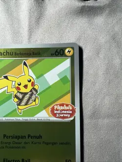 US SELLER Pikachu Batik 191/SV-P Indonesia Pokemon Promo Reverse Holo NM - Image 5