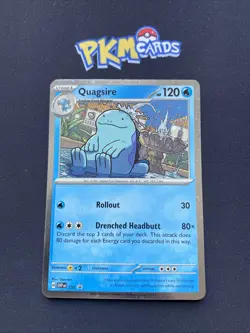Pokemon TCG Quagsire SVP 156 Black Star Promo Cosmos Holo LP. - Image 1