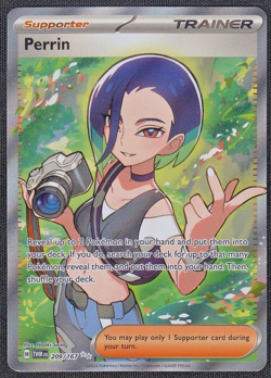 Perrin 209/167 Pokemon TCG SV06: Twilight Masquerade Full Art Ultra Rare NM - Image 1