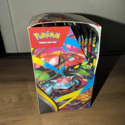 Pokemon TCG Mega Evolution Half Booster Box not SEALED (18 packs) in hand - Image 4