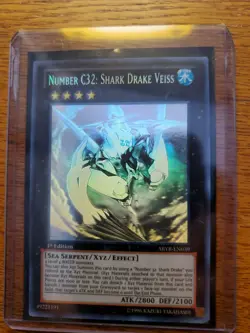 Yugioh Number C32: Shark Drake Veiss Ghost Rare 1st Edition ABYR-EN039 LP - Image 3