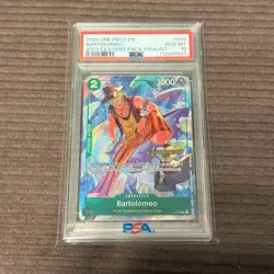 PSA10 Bartolomeo Finalist English One Piece Card - Image 1