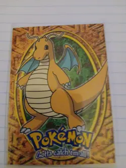 Topps Dragonite #149 Pokemon Non Holo E12 Of 12 Trading Card Blue Label - Image 1