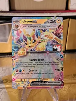 Jolteon Ex Pokemon Prize Pack Series 7 Promo Pokemon Card NM/LP Stamp - Image 1