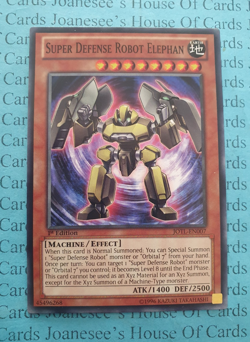 JOTL-EN007 Super Defense Robot Elephan Yu-Gi-Oh Card 1st Edition New - Image 1