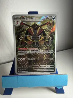 Pokemon Kingambit TCG Scarlet Violet Holo Card 220/198 Illustration RARE - Image 1