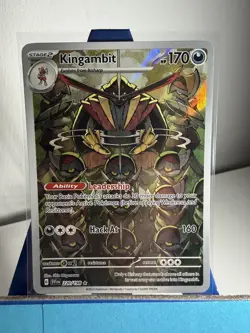 Pokemon Kingambit TCG Scarlet Violet Holo Card 220/198 Illustration RARE - Image 4