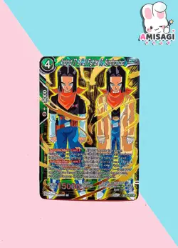 Dragon Ball Trading Card - Android 17 & Hell Fighter 17 BT20-077 SR Foil Karte - Image 1