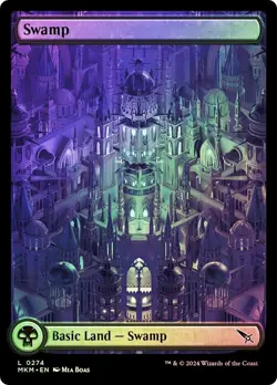 Swamp 0274 Foil Full Art Land Murders at Karlov Manor MTG Near Mint - Image 1