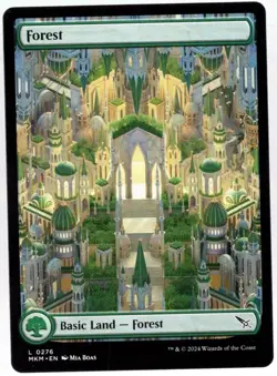 Forest 0276 Foil Full Art Land Murders at Karlov Manor MTG Near Mint - Image 1