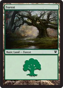 Forest (264) -Foil Medium Play MTG Innistrad - Image 1