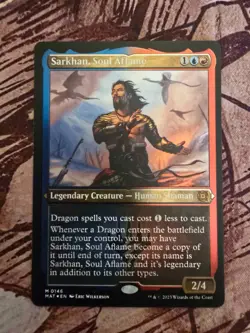 SARKHAN, SOUL AFLAME ETCHED FOIL (XMAT) NEAR MINT - MTG: MAGIC THE GATHERING - Image 1