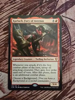 KARLACH, FURY OF AVERNUS (CLB) NEAR MINT - MTG: MAGIC THE GATHERING - Image 1