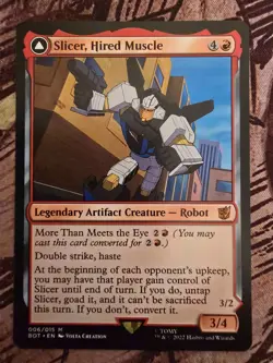 SLICER, HIRED MUSCLE (V.1) (BOT) NEAR MINT - MTG: MAGIC THE GATHERING - Image 1