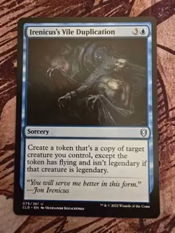 IRENICUS'S VILE DUPLICATION (CLB) NEAR MINT - MTG: MAGIC THE GATHERING - Image 1