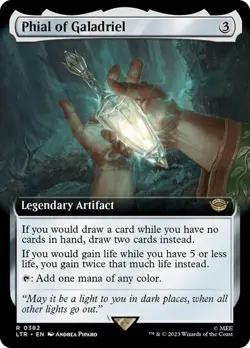 MTG - Phial of Galadriel - Extended Art - Lord of the Rings Magic the Gathering - Image 1