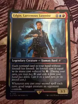 EDGIN, LARCENOUS LUTENIST (SLDHAT) FOIL NEAR MINT - MTG: MAGIC THE GATHERING - Image 1