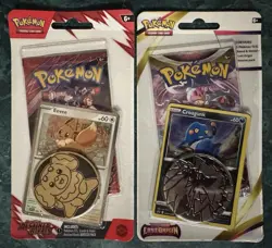 Pokemon Destined Rivals Eevee SWSH LOST ORIGIN CROAGUNK Checklane Blister LOT ! - Image 1