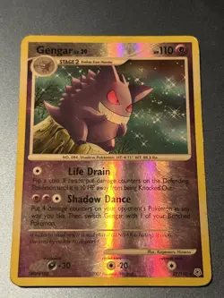 Gengar 27/130 MP Reverse Holo Pokemon Diamond and Pearl - Image 1