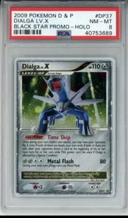 2009 POKEMON BLACK STAR PROMO DIALGA LV X #DP37 ULTRA RARE PSA 8 NM #40753689 - Image 1