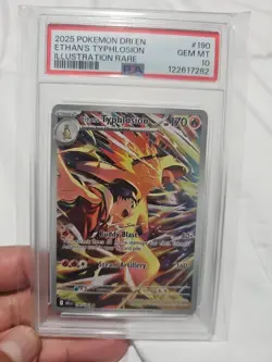 Pokemon TCG Ethan's Typhlosion Destined Rivals Illustration Rare Card Psa 10 - Image 3