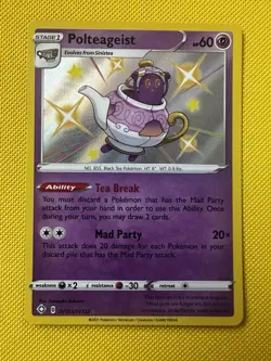 Pokemon Card Polteageist Shining Fates Holo SV053/SV122 Near Mint Cards - 53 053 - Image 1