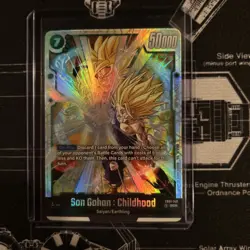 Son Gohan : Childhood FB01-140 SCR Secret Rare Dragon Ball Card Fusion World - Image 1