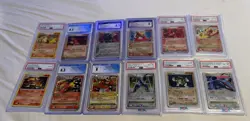 Lot of 12 Graded Pokemon Card Slabs - GRADE MIX LOT - Wholesale Bulk Collection - Image 1