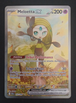 Pokemon Black Bolt Meloetta EX 167/086 Special Illustration Rare Card - Image 1