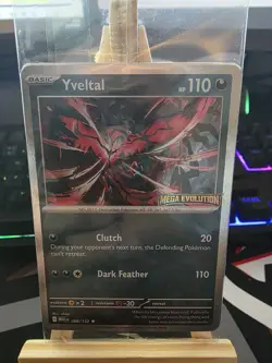 Pokemon TCG Yveltal 088/132 Sealed Stamped Promo Holo Rare Mega Evolution Card - Image 1
