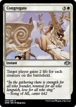 Congregate x1 1x FOIL Dominaria Remastered NM MTG - Image 1