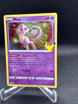 Pokemon Celebrations - Mew Holo Rare 011/025, 25th Anniversary Set - Image 2