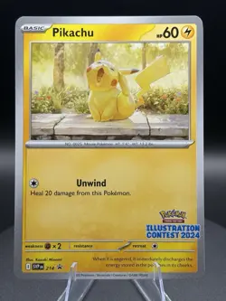 2025 Pokemon Pikachu Black Star Promo Illustration Contest 2024 214 SVPEN NM - Image 1