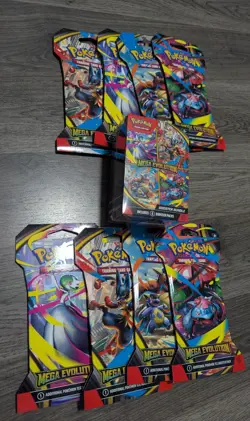 Pokemon Mega Evolution Factory Sealed Booster Bundle Box + 8 Booster Sleeves - Image 1