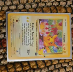 Pokemon Holo Birthday Pikachu Celebrations Collection #24 - Image 3