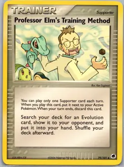 Professor Elm's Training Method 79/101 Non Holo Dragon Frontiers - Pokemon - NM - Image 1