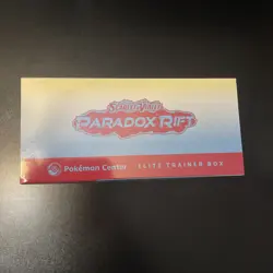 Paradox Rift Pokemon Center Exclusive ETB factory Sealed Roaring Moon - Image 2