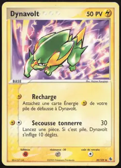 Carte Pokemon Dynavolt 30/109 Rubis & Saphir Francais - Image 1