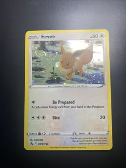 SWIRL - Eevee SWSH190 Holographic Black Star Promo Pokemon TCG Near Mint - Image 1