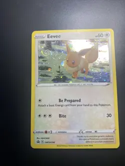 SWIRL - Eevee SWSH190 Holographic Black Star Promo Pokemon TCG Near Mint - Image 3