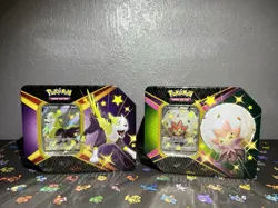 Pokemon TCG: Shining Fates Eldegoss V & Boltound V Tin - Lot of 2 Sealed - Image 1