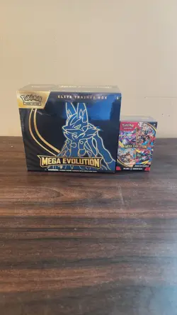 Pokemon LOT Mega Evolutions ETB And Booster Bundle - Image 1
