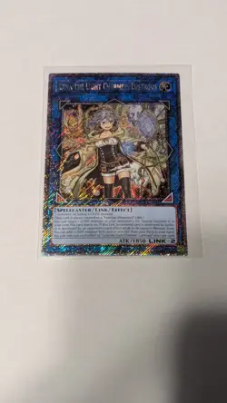 YuGiOh! Lyna the Light Charmer, Lustrous RA04 Platinum Secret Rare - Image 1