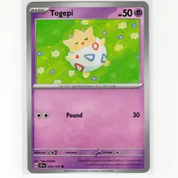 Pokemon TCG Togepi 070/191 Sv08: Surging Sparks Regular Common Card EN-NM 2024 - Image 1