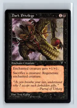 (4x) DARK PRIVILEGE - MTG Magic the Gathering Card - Visions - Common - Image 1