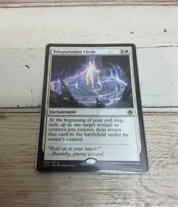 Magic The Gathering TELEPORTATION CIRCLE, ENCHANTMENT + Protective Cover - Image 1