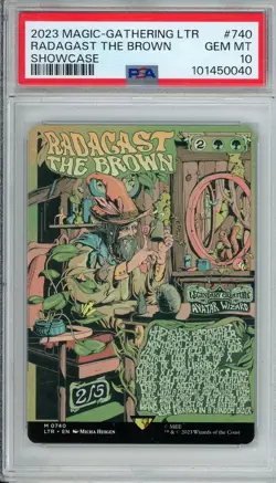 2023 Magic the Gathering Radagast the Brown Showcase 740 PSA 10 - Image 1