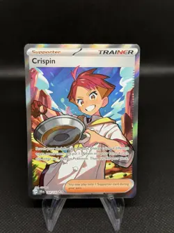 Pokemon TCG: Crispin 164/142 Sv07: Stellar Crown Holo Trainer EX Ultra Rare NM/M - Image 1
