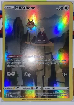 Hoothoot TG12/TG30 - Astral Radiance Trainer Gallery Holo Pokemon TCG NM - Image 1